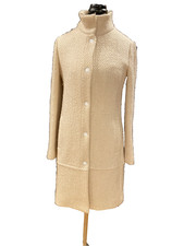 CLUB MONACO Ivory Wool Coat
