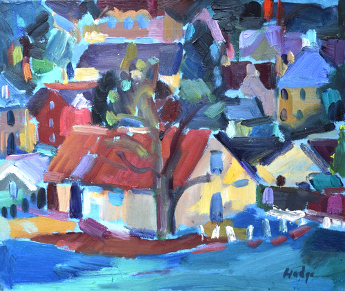 Anthony hodge original oil - hodge,
