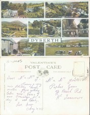 Dyserth views Flintshire Wales Valentine s Waterfall Landscape Village Printed