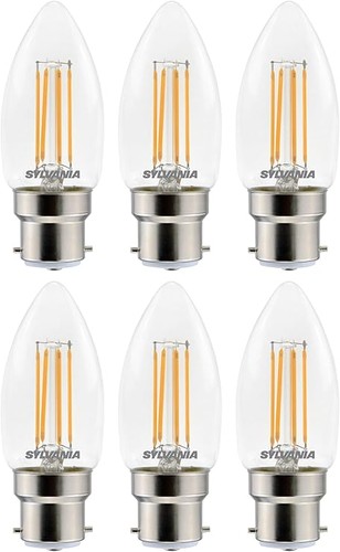 B22 bayonet candle clear - b22,