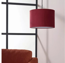 Habitat Velvet Drum Lampshade