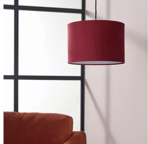 Habitat velvet drum lampshade - habitat,