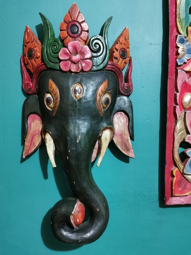 Lord ganesh wall mask hand - ganesh,