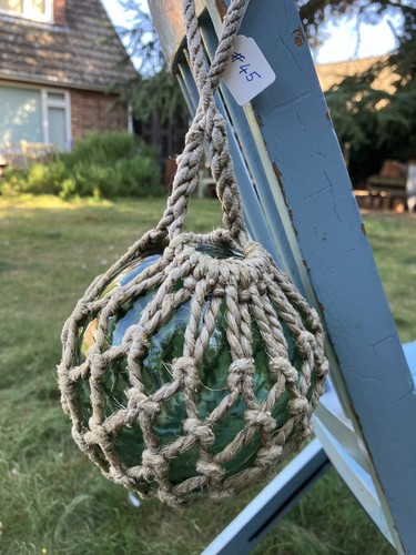 Antique glass sea fishing