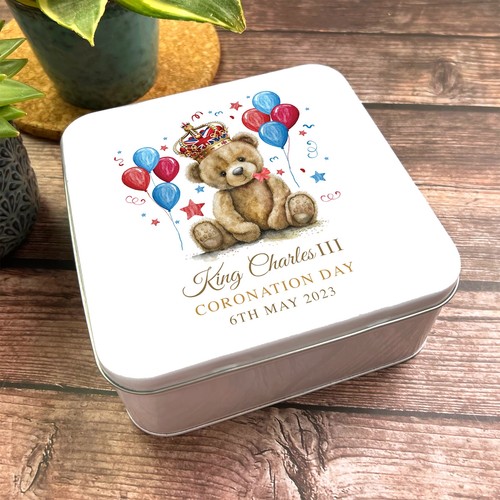 Square watercolour teddy - square,