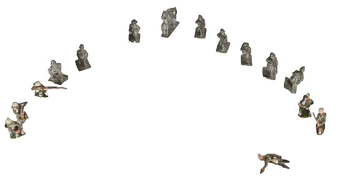 Job lot metal figures - lot,