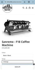 SANREMO COFFEE MACHIBE - F18 Model - 3 GROUP - 10 Months Used (slightly used)