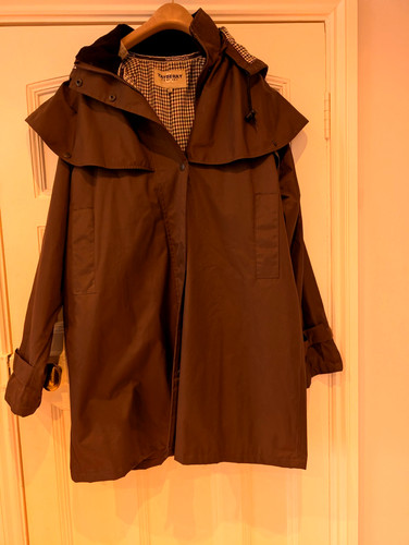 Tayberry brown rain coat size - coat,
