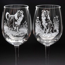 Border collie dog crystal - collie,