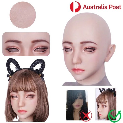 Realistic silicone female mask - realistic,