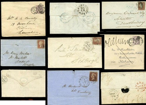 Yorkshire stamped covers - gb, qv