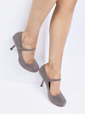 WOMENS LADIES MARY JANE ANKLE STRAP MID HEEL OFFICE WORK PARTY COURT SHOES