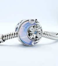 Opal Moon Charm Bead Star