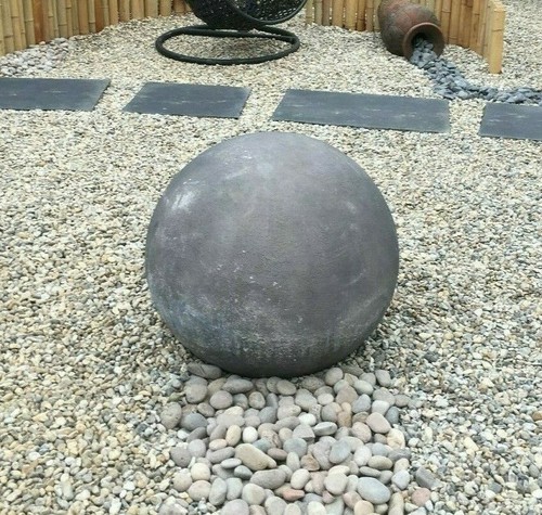 Large stone round ball - round, finial