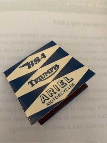 Original 1950 matchbook - 1950, bsa