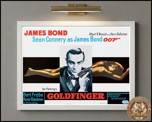 Goldfinger repro movie poster - goldfinger,
