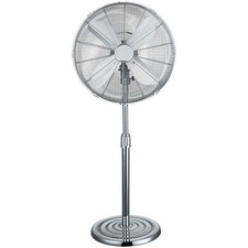 Challenge 16 Inch Pedestal Fan Oscillating - 3 Speed - Chrome - 1 Year Guarantee