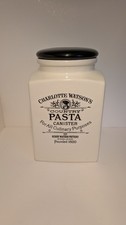 Charlotte Watson's Country Kitchen Pasta Pot Cream Ivory Pottery Ceramic Jar