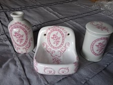 Vintage Porcelaine de Paris Soap Dish Set