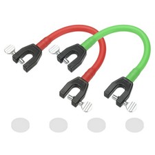 Ski Tip Connector, Snowboard Clip Ski Training Aid 2 Pcs & Red/Light Green