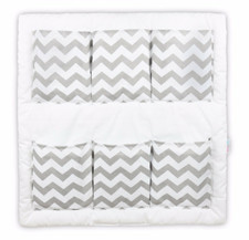Cot Tidy Organiser Nursery Hanging Bed Storage 6 Pockets Zig Zag