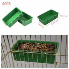 5Pcs Parrot Bath Basin Holder Water Bowl Hanging Cup Food Container Feeder Cup
