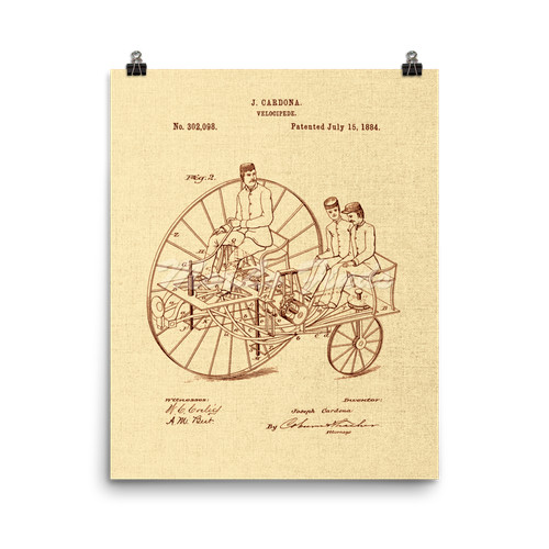 Tricycle 1884 vintage road - tricycle,