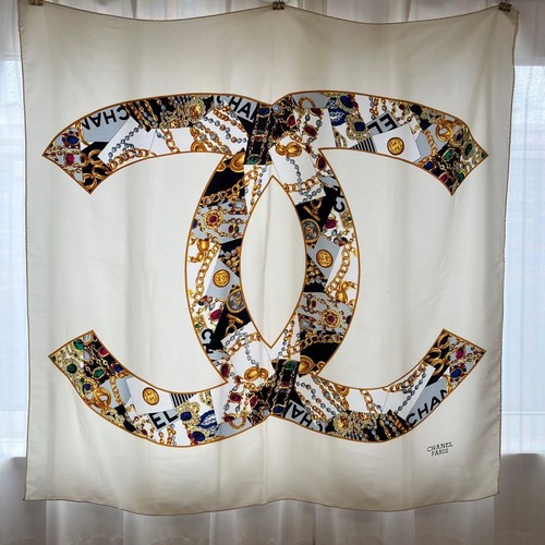Chanel paris silk scarf - silk,