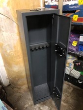 GUN CABINET.  GREY.  HEAVY
