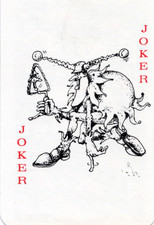 RARE MODERN "Hunchback Joker CHECK THE RED WORDONG OF JOKER" JOKER Play Card #68