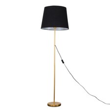 Gold Metal Stem Floor Lamp