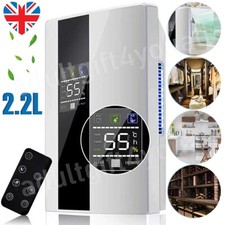 2.2L Large Dehumidifier Portable Quiet Home Air Dryer for Mould Moisture Damp