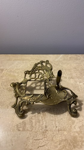 Vintage ornate brass art - ornate,