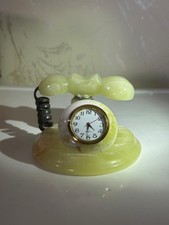 Onyx Telephone Quartz Clock
