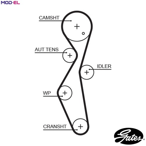 Timing belt 5672xs for - belt, ford
