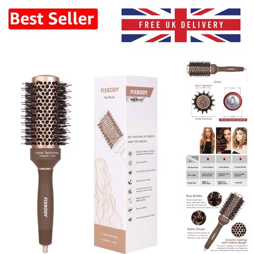 Round barrel hair - brush, with