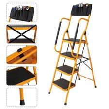 Stepladder Foldable Non Slip 4