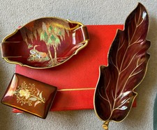 Carlton Ware Pieces X 3 Rouge