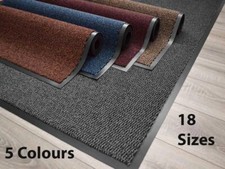 Heavy Duty Rubber Mat PVC Edge Door Entrance Barrier Hard Wearing Dust Large Rug