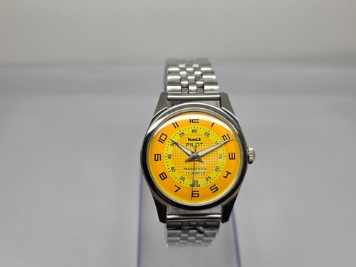 Vintage hmt pilot - hmt, yellow