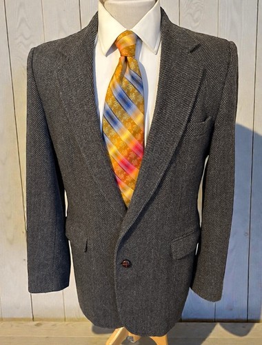 Vtg haggar mens gray donegal - haggar,