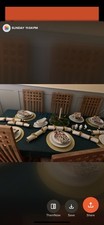 Lancashire Table and Six Chairs Solid Perfect Family table Collection only  