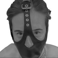 Real Leather BDSM Head Hood