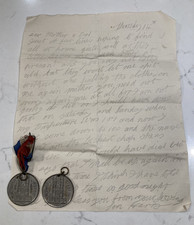 2× 1902 Edward VII Coronation Medals – Uncrowned Bust + Letter Bundle