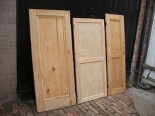 Reclaimed vintage stripped pine cupboard doors. (larger sizes, 6 available)