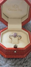 Amethyst and Diamond Ring