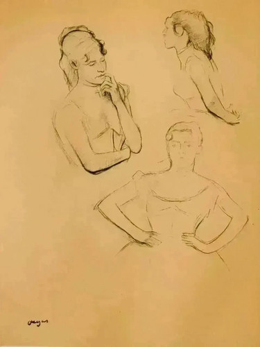 Edgar degas engraving signed - engraving,