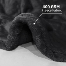 Faux Fur Fleece Throw Soft