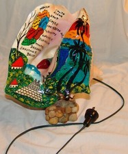 Vtg Souvenir Conch Shell Night Light Tourist Islands Belize Mexico Caribbean