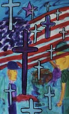 painting on canvas  39” X